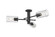 Semi-Flush Mts. Geometric/Linear by Innovations ( 405 | 434-3F-BK-G434-7DE Downtown Urban ) 