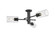 Semi-Flush Mts. Geometric/Linear by Innovations ( 405 | 434-3F-BK-G434-7SDY Downtown Urban ) 