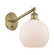 Sconces Single Glass by Innovations ( 405 | 317-1W-AB-G121-8 Ballston ) 