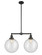 Linear/Island 2 Light Bar by Innovations ( 405 | 209-BK-G204-12-LED Franklin Restoration ) 