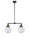Linear/Island 2 Light Bar by Innovations ( 405 | 209-BK-G204-8-LED Franklin Restoration ) 