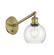 Sconces Single Glass by Innovations ( 405 | 317-1W-AB-G124-6-LED Ballston ) 