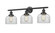 Bathroom Fixtures Three Lights by Innovations ( 405 | 205-OB-G72-LED Franklin Restoration ) 
