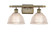 Bathroom Fixtures Two Lights by Innovations ( 405 | 516-2W-AB-G422-LED Ballston ) 