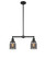 Mid. Chandeliers Glass Down by Innovations ( 405 | 209-BK-G53-LED Franklin Restoration ) 