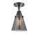 Semi-Flush Mts. Glass Down by Innovations ( 405 | 447-1C-BK-G63 Caden ) 