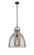 Pendants Glass Down by Innovations ( 405 | 410-1SL-BK-G412-16SM Downtown Urban ) 
