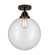 Semi-Flush Mts. Glass Down by Innovations ( 405 | 288-1C-OB-G202-12 Nouveau 2 ) 