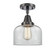 Semi-Flush Mts. Glass Down by Innovations ( 405 | 447-1C-BK-G72-LED Caden ) 