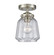 Semi-Flush Mts. Glass Down by Innovations ( 405 | 284-1C-SN-G142 Nouveau ) 
