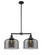Mid. Chandeliers Glass Down by Innovations ( 405 | 209-BK-G73-L-LED Franklin Restoration ) 