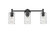 Bathroom Fixtures Three Lights by Innovations ( 405 | 434-3W-BK-G434-7DE Downtown Urban ) 