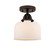 Semi-Flush Mts. Cage by Innovations ( 405 | 288-1C-OB-G71 Nouveau 2 ) 