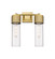 Bathroom Fixtures Two Lights by Innovations ( 405 | 428-2W-BB-G428-12CL Downtown Urban ) 