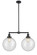 Mid. Chandeliers Glass Down by Innovations ( 405 | 209-OB-G204-12 Franklin Restoration ) 