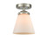 Semi-Flush Mts. Glass Down by Innovations ( 405 | 284-1C-SN-G61-LED Nouveau ) 