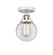 Semi-Flush Mts. Glass Down by Innovations ( 405 | 288-1C-PC-G202-6-LED Nouveau 2 ) 