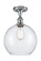 Semi-Flush Mts. Glass Down by Innovations ( 405 | 516-1C-PC-G124-10 Ballston ) 