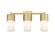 Bathroom Fixtures Three Lights by Innovations ( 405 | 428-3W-BB-G428-7WH Downtown Urban ) 