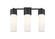 Bathroom Fixtures Three Lights by Innovations ( 405 | 428-3W-BK-G428-12WH Downtown Urban ) 