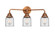 Bathroom Fixtures Three Lights by Innovations ( 405 | 288-3W-AC-G52 Nouveau 2 ) 