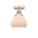 Semi-Flush Mts. Cage by Innovations ( 405 | 288-1C-PN-G171-LED Nouveau 2 ) 