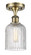 Semi-Flush Mts. Glass Down by Innovations ( 405 | 516-1C-AB-G559-5CL Ballston ) 