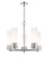 Mid. Chandeliers Glass Up by Innovations ( 405 | 428-5CR-PN-G428-12WH Downtown Urban ) 