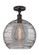 Semi-Flush Mts. Glass Down by Innovations ( 405 | 616-1F-OB-G1213-14SM Edison ) 