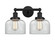 Bathroom Fixtures Two Lights by Innovations ( 405 | 616-2W-BK-G72 Edison ) 