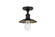 Semi-Flush Mts. Exposed Lamps by Innovations ( 405 | 517-1C-BK-M17-BK Franklin Restoration ) 