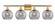 Bathroom Fixtures Four Lights by Innovations ( 405 | 516-4W-SG-G1213-8SM Ballston ) 