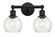 Bathroom Fixtures Two Lights by Innovations ( 405 | 616-2W-OB-G124-6 Edison ) 