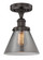 Semi-Flush Mts. Glass Down by Innovations ( 405 | 616-1F-OB-G43 Edison ) 