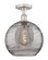 Semi-Flush Mts. Glass Down by Innovations ( 405 | 616-1F-SN-G1213-12SM Edison ) 