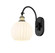 Sconces Single Glass by Innovations ( 405 | 518-1W-BAB-G1217-8WV Ballston ) 