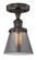 Semi-Flush Mts. Glass Down by Innovations ( 405 | 616-1F-OB-G63 Edison ) 
