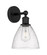 Sconces Single Glass by Innovations ( 405 | 616-1W-BK-GBD-754 Edison ) 