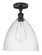 Semi-Flush Mts. Glass Down by Innovations ( 405 | 616-1F-OB-GBD-124 Edison ) 