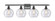 Bathroom Fixtures Four Lights by Innovations ( 405 | 516-4W-BK-G124-8-LED Ballston ) 