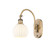 Sconces Single Glass by Innovations ( 405 | 518-1W-BB-G1217-6WV Ballston ) 