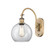 Sconces Single Glass by Innovations ( 405 | 518-1W-BB-G122-8 Ballston ) 