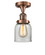 Semi-Flush Mts. Glass Down by Innovations ( 405 | 517-1CH-AC-G52-LED Franklin Restoration ) 