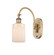 Sconces Single Glass by Innovations ( 405 | 518-1W-BB-G341 Ballston ) 