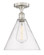 Semi-Flush Mts. Glass Down by Innovations ( 405 | 616-1F-SN-GBC-122 Edison ) 