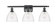 Bathroom Fixtures Three Lights by Innovations ( 405 | 516-3W-BK-GBD-752-LED Ballston ) 