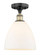 Semi-Flush Mts. Glass Down by Innovations ( 405 | 616-1F-BAB-GBD-91 Edison ) 