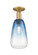 Semi-Flush Mts. Glass Down by Innovations ( 405 | 716-1C-BB-G480-6SB Arcadia ) 