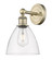 Sconces Single Glass by Innovations ( 405 | 616-1W-AB-GBD-752 Edison ) 