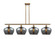 Linear/Island 4 Light + by Innovations ( 405 | 516-4I-BB-G93-L-LED Ballston ) 